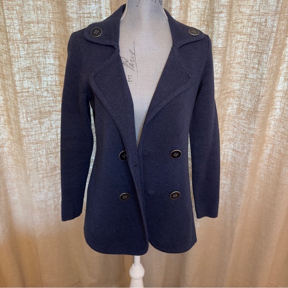 NIC + ZOE Polished Peacoat Navy Jacket, Size XS - Picture 4 of 14